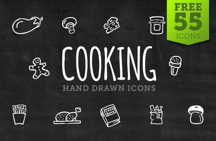 Free Cooking Icons - Hand Drawn Icons - cover