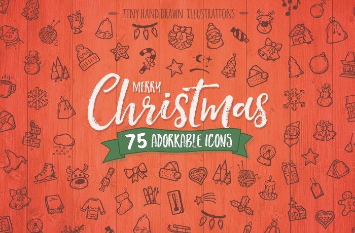 Hand Drawn Christmas Icons Vector Pack