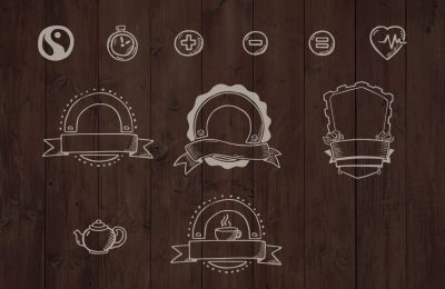 Hand Drawn Coffee House Icons Cafe Bistro Vector Pack P5