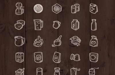 Hand Drawn Coffee House Icons Vector Pack