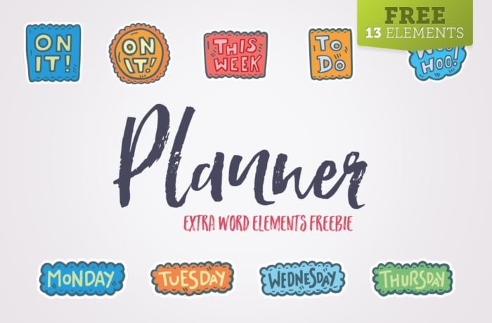 Perfect for creating fun printable planner sticker layouts
