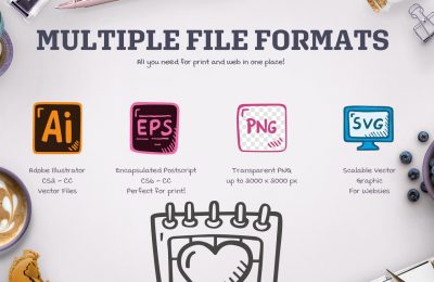 Planer Hand Drawn Icons Lite File Formats