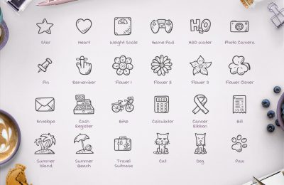 Planner Hand Drawn Icons - 120 Cute doodles - p2