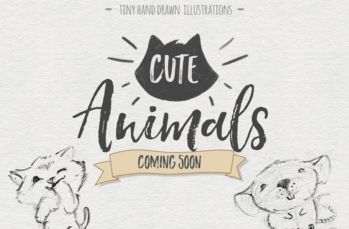Hand Drawn Cute Animals Icon Pack Teaser Cover Gs